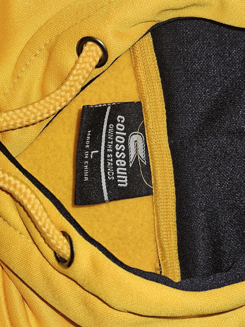 Colosseum Yellow Toledo Rockets Hoodie with Black Logo - Picture 9 of 10